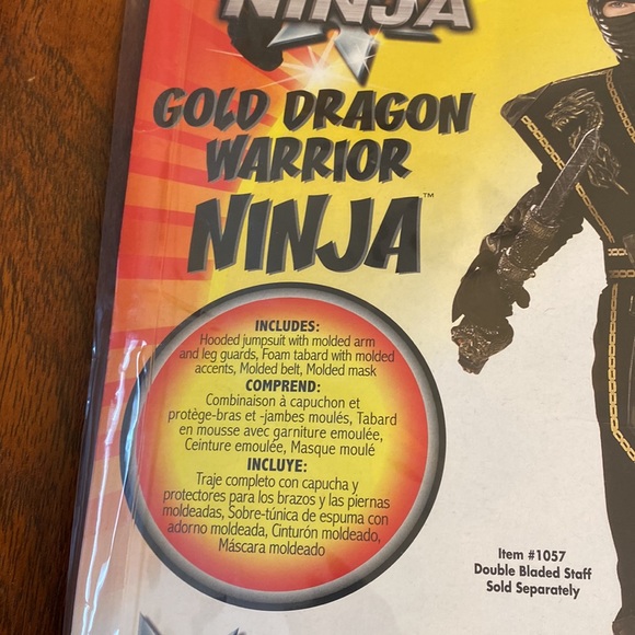 Costume Ninja Light Warrior Rubie's Per Ragazzo – Tuta Intera Con Cappuccio E Cintura, Effetto Fosforescente - 2